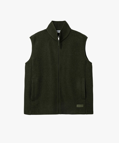 AIGLE（エーグル）の「メリノウールブレンド スタンドカラーフリースベスト T-KIT（その他アウター・メンズ・モスグリーン/ダークネイビー/ブラウン・M/XL/L/S）」の8枚目の写真