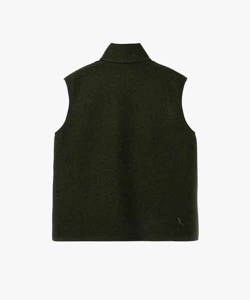 AIGLE（エーグル）の「メリノウールブレンド スタンドカラーフリースベスト T-KIT（その他アウター・メンズ・モスグリーン/ダークネイビー/ブラウン・M/XL/L/S）」の9枚目の写真