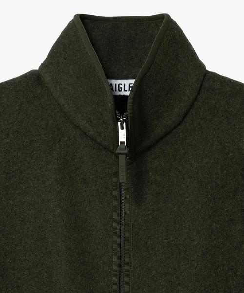 AIGLE（エーグル）の「メリノウールブレンド スタンドカラーフリースベスト T-KIT（その他アウター・メンズ・モスグリーン/ダークネイビー/ブラウン・M/XL/L/S）」の10枚目の写真