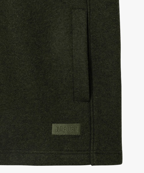 AIGLE（エーグル）の「メリノウールブレンド スタンドカラーフリースベスト T-KIT（その他アウター・メンズ・モスグリーン/ダークネイビー/ブラウン・M/XL/L/S）」の13枚目の写真