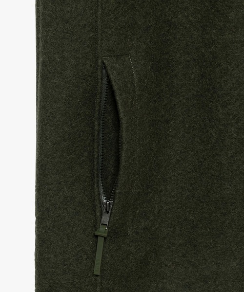 AIGLE（エーグル）の「メリノウールブレンド スタンドカラーフリースベスト T-KIT（その他アウター・メンズ・モスグリーン/ダークネイビー/ブラウン・M/XL/L/S）」の14枚目の写真