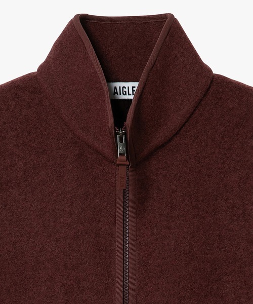 AIGLE（エーグル）の「メリノウールブレンド スタンドカラーフリースベスト T-KIT（その他アウター・メンズ・モスグリーン/ダークネイビー/ブラウン・M/XL/L/S）」の19枚目の写真