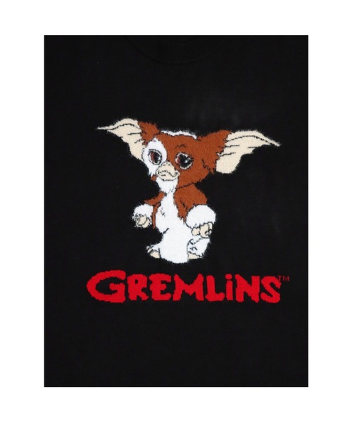 MARUKAWA(マルカワ)の「GREMLINS/グレムリン オーバーサイズ「GIZMO」ギズモ ジャガード刺繍ニット レディース メンズ(ニット/セーター・メンズ・ブラック/オフホワイト・M/L)」の7枚目の写真