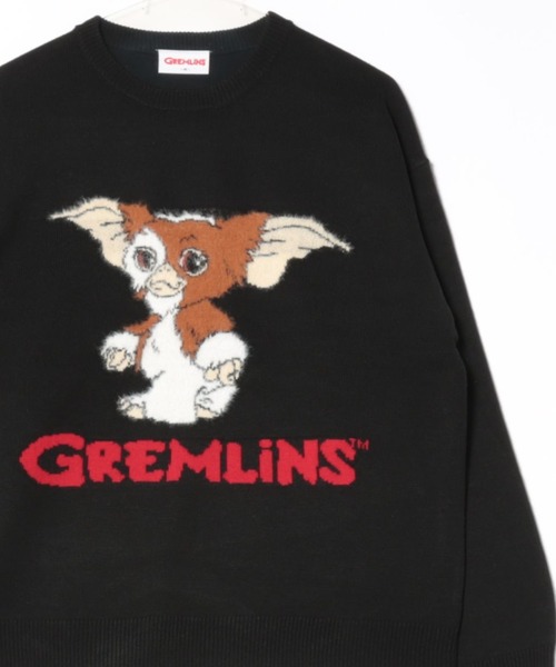 MARUKAWA(マルカワ)の「GREMLINS/グレムリン オーバーサイズ「GIZMO」ギズモ ジャガード刺繍ニット レディース メンズ(ニット/セーター・メンズ・ブラック/オフホワイト・M/L)」の11枚目の写真
