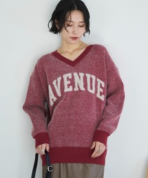 アーチロゴシャギーニット