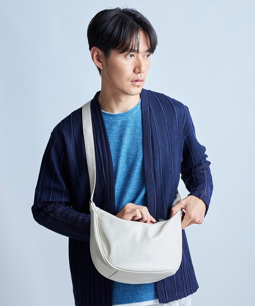 UNION STATION（ユニオンステーション）の「【fulcro】ショルダーバッグアーチS（ショルダーバッグ・メンズ・ブラック/ブラウン/アイボリー/グレイッシュベージュ/ネイビー・7）」の6枚目の写真