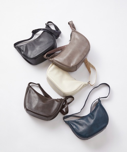 UNION STATION（ユニオンステーション）の「【fulcro】ショルダーバッグアーチS（ショルダーバッグ・メンズ・ブラック/ブラウン/アイボリー/グレイッシュベージュ/ネイビー・7）」の21枚目の写真