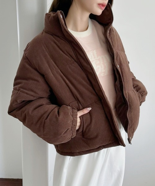 TREOVER（トレオーバー）の「季節感を纏うコーデュロイブルゾン（ブルゾン・レディース・チャコール/アイボリー/ブラウン・FREE）」の7枚目の写真