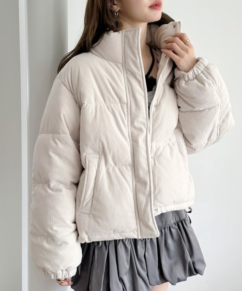 TREOVER（トレオーバー）の「季節感を纏うコーデュロイブルゾン（ブルゾン・レディース・チャコール/アイボリー/ブラウン・FREE）」の10枚目の写真