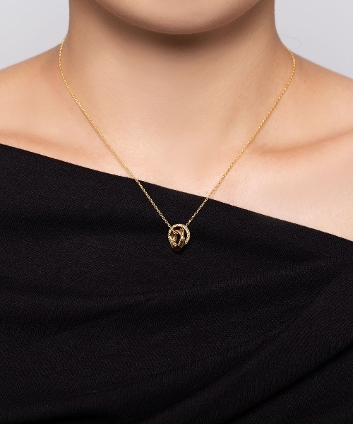 4°C ゴールドリングモチーフ ネックレス セール】3連 リング モチーフ ネックレス（ネックレス）｜kirakiraShop