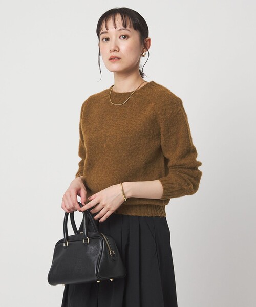 Harley of Scotland（ハーレーオブスコットランド）の「【別注】＜Harley of Scotland＞ニット プルオーバー（ニット/セーター・レディース・ピンク/ブラウン系/グレー系・FREE）」の5枚目の写真