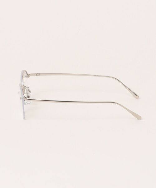 NOEYEDIA（ノーアイディア）の「【NOEYEDIA】ハーフリムアイウェア NE-440SP（メガネ・レディース・シルバー/ゴールド・FREE）」の3枚目の写真