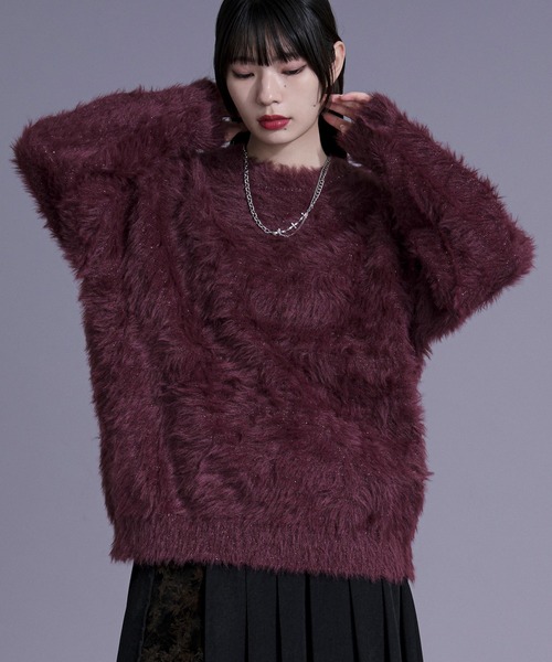 エリーellieのラメノットニット ラメシャギーニットプルオーバー（ニット/セーター）｜Ellno Loset