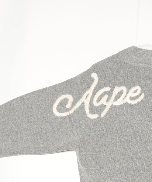 AAPE BY A BATHING APE（エーエイプバイアベイシングエイプ）の「AAPE HALF ZIP KNIT（ニット/セーター・メンズ・ベージュ系その他5/ピンク・LARGE/MEDIUM/SMALL）」の4枚目の写真