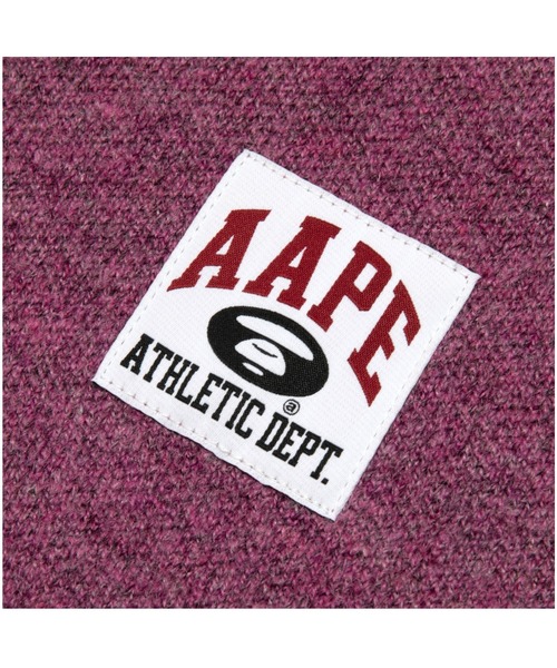AAPE BY A BATHING APE（エーエイプバイアベイシングエイプ）の「AAPE HALF ZIP KNIT（ニット/セーター・メンズ・ベージュ系その他5/ピンク・LARGE/MEDIUM/SMALL）」の8枚目の写真