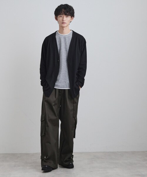 tk.TAKEO KIKUCHI（ティーケータケオキクチ）の「ウォームトッパーカーディガン（カーディガン/ボレロ・メンズ・ライトグレー/ネイビー/ブラック・02/03/04）」の9枚目の写真