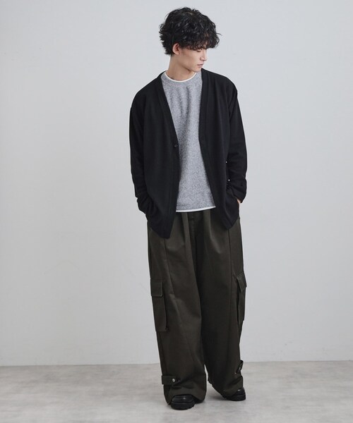 tk.TAKEO KIKUCHI（ティーケータケオキクチ）の「ウォームトッパーカーディガン（カーディガン/ボレロ・メンズ・ライトグレー/ネイビー/ブラック・02/03/04）」の10枚目の写真