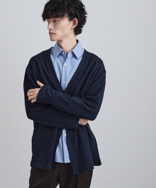 tk.TAKEO KIKUCHI（ティーケータケオキクチ）の「ウォームトッパーカーディガン（カーディガン/ボレロ・メンズ・ライトグレー/ネイビー/ブラック・02/03/04）」の12枚目の写真