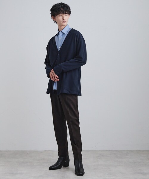 tk.TAKEO KIKUCHI（ティーケータケオキクチ）の「ウォームトッパーカーディガン（カーディガン/ボレロ・メンズ・ライトグレー/ネイビー/ブラック・02/03/04）」の14枚目の写真