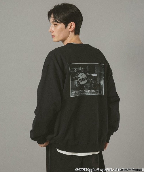 RAGEBLUE（レイジブルー）の「【THE BEATLES/ザ ビートルズ】プリントスウェット（スウェット・メンズ・オフホワイト/その他4/ブラック/ダークブラウン・MEDIUM/LARGE）」の2枚目の写真