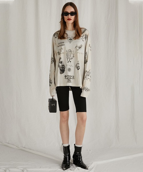 Pre-Order】TATOOプリントロングスリーブTEE / Tatoo Printed Long