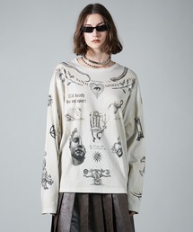 PRANK PROJECT（プランクプロジェクト）の「【Pre-Order】TATOOプリントロングスリーブTEE / Tatoo Printed Long Sleeve TEE（Tシャツ/カットソー）」
