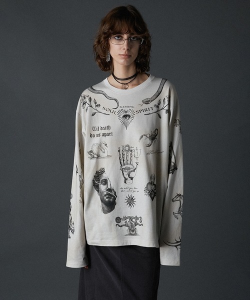 Pre-Order】TATOOプリントロングスリーブTEE / Tatoo Printed Long