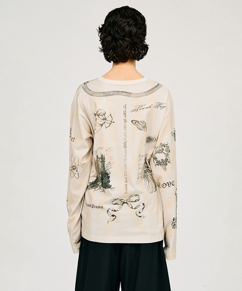 PRANK PROJECT（プランクプロジェクト）の「【Pre-Order】TATOOプリントロングスリーブTEE / Tatoo Printed Long Sleeve TEE（Tシャツ/カットソー・レディース・アイボリー・FREE）」の11枚目の写真