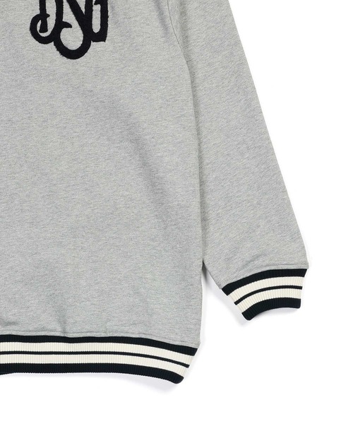 The DUFFER of ST.GEORGE（ザダファーオブセントジョージ）の「COLLEGE CREW NECK SWEAT：カレッジ クルーネック スウェット（スウェット・メンズ・ボルドー/グレー・MEDIUM/X-LARGE/LARGE）」の13枚目の写真