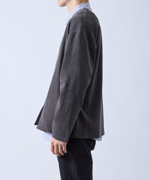 le cercle ADAM ET ROPE'（ルセルクルアダムエロペ）の「フェードツイルカーディガン（カーディガン/ボレロ・メンズ・ブラウン/グレー・M/LL/L）」の4枚目の写真