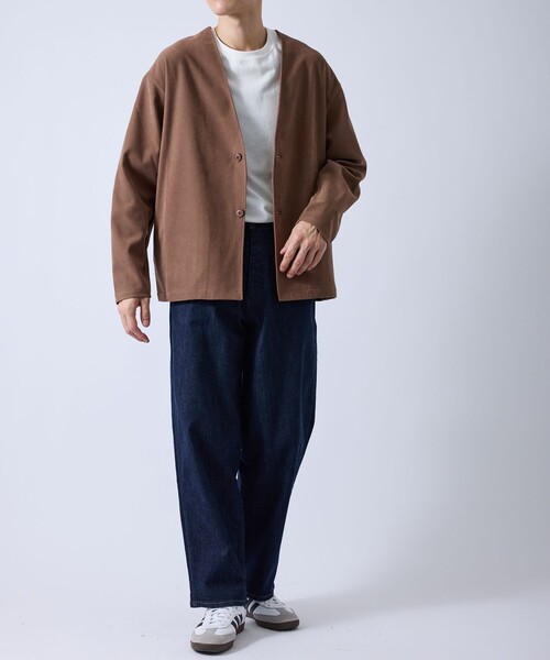 le cercle ADAM ET ROPE'（ルセルクルアダムエロペ）の「フェードツイルカーディガン（カーディガン/ボレロ・メンズ・ブラウン/グレー・M/LL/L）」の15枚目の写真