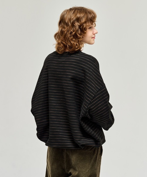 WETTEMPT（ウィテンプト）の「HEAVY WEIGHT BORDER SWEAT / ヘビーウェイトボーダースウェット（スウェット・メンズ・ネイビー/グレー/ブラック・LARGE/MEDIUM/SMALL）」の22枚目の写真