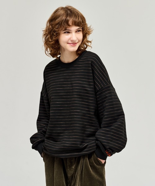 WETTEMPT（ウィテンプト）の「HEAVY WEIGHT BORDER SWEAT / ヘビーウェイトボーダースウェット（スウェット・メンズ・ネイビー/グレー/ブラック・LARGE/MEDIUM/SMALL）」の20枚目の写真