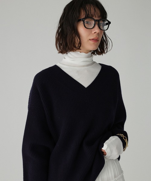 BABYLONE（バビロン）の「シアーフライスタートルネックプルオーバー（Tシャツ/カットソー・レディース・ホワイト/ブラック・フリー）」の12枚目の写真