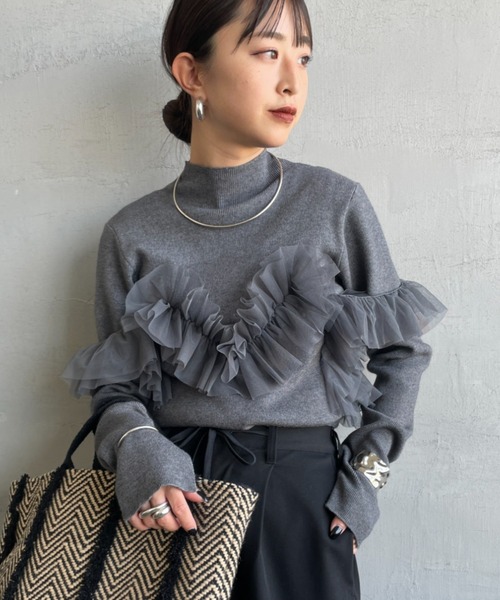 nenom/ネノム] マルチWAY ビスチェ風チュールフリルドッキング ボトル