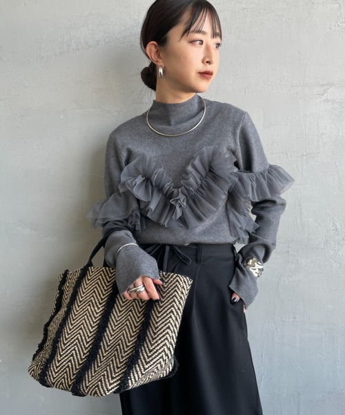 nenom/ネノム] マルチWAY ビスチェ風チュールフリルドッキング ボトル