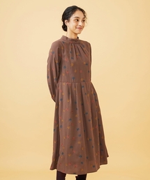 Jocomomola | Estrella ハイネックフラワー刺繍ワンピース(ワンピース)