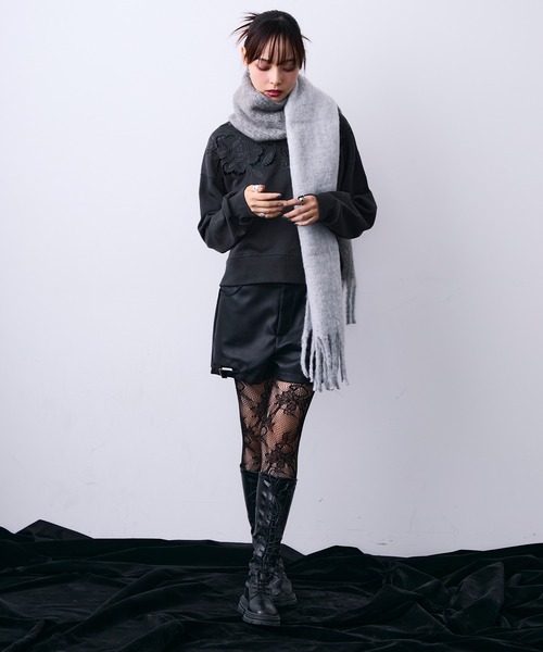MONOe(モノエ)の「フェイクレザーストラップショートパンツ(その他パンツ・レディース・ブラック/ブラウン・S/M/L)」の19枚目の写真