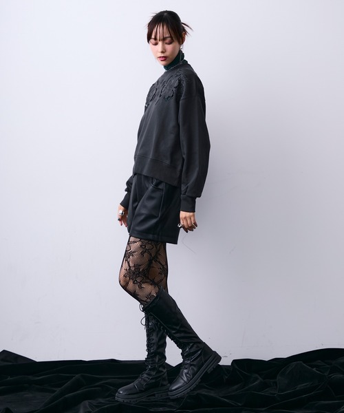 MONOe(モノエ)の「フェイクレザーストラップショートパンツ(その他パンツ・レディース・ブラック/ブラウン・S/M/L)」の20枚目の写真