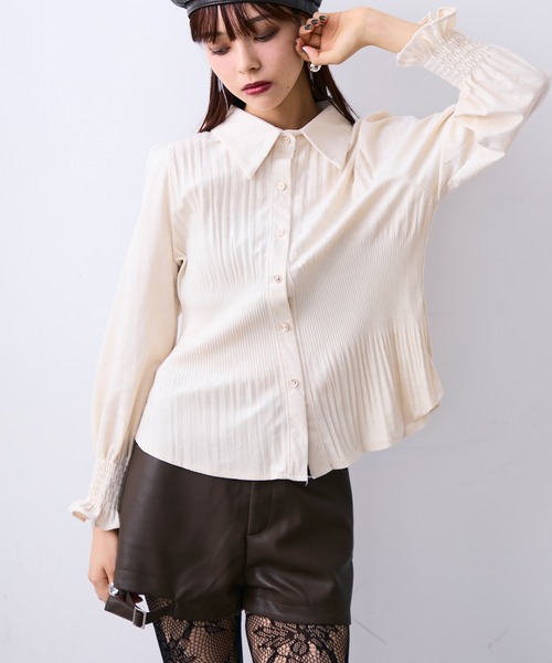 MONOe(モノエ)の「フェイクレザーストラップショートパンツ(その他パンツ・レディース・ブラック/ブラウン・S/M/L)」の10枚目の写真