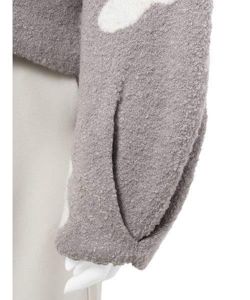 emmi（エミ）の「ブルゾンライクカーディガン（カーディガン/ボレロ・レディース・グレー/ブラウン/モカ・F）」の14枚目の写真