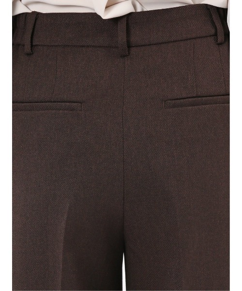 m.f.editorial(エムエフエディトリアル)の「【ストレッチ ウォッシャブル】m.f.エディトリアル レディース ノーカラー ジャケット + セミワイド パンツ ビジネス セットアップ スーツ ウーリッシュこげ茶(スーツセット・レディース・ダークウッド・S/LARGE/X-LARGE/MEDIUM)」の12枚目の写真