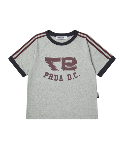 PRENDA(プレンダ)の「97 PDC LOGO COLORING RAGLAN TEE GRAY(Tシャツ/カットソー・レディース・その他・FREE)」の1枚目の写真