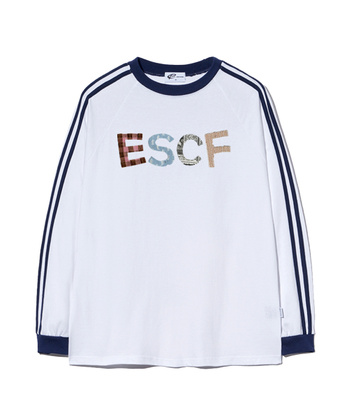 ESCAPEFROM(エスケープフロム)の「パッチビンテージロゴプリントトラックロングスリーブホワイト(Tシャツ/カットソー・レディース・その他・LARGE/MEDIUM)」の2枚目の写真