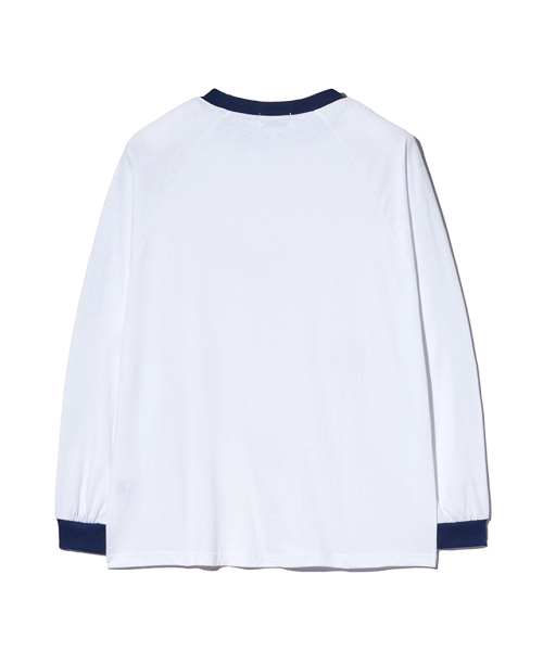 ESCAPEFROM(エスケープフロム)の「パッチビンテージロゴプリントトラックロングスリーブホワイト(Tシャツ/カットソー・レディース・その他・LARGE/MEDIUM)」の3枚目の写真