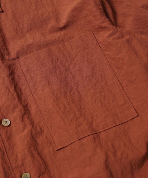 FRIZMWORKS(フリズムワークス)の「NYLON RAYON RELAXED SHIRT _ BRICK(シャツ/ブラウス・メンズ・その他・SMALL/MEDIUM/LARGE)」の5枚目の写真