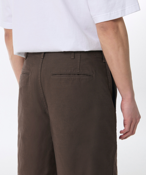 MUSINSA STANDARD（ムシンサスタンダード）の「ホワイトサテンオフィサーショーツ[ブラウン]（その他パンツ・メンズ・その他・26/33/34/36/38/40/42/27/28/29/30/31/32）」の5枚目の写真