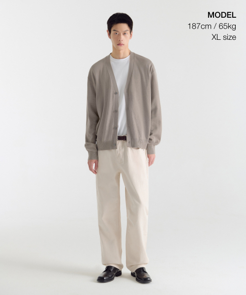 MUSINSA STANDARD（ムシンサスタンダード）の「コットンテンセルエッセンシャルカーディガン[トープ]（カーディガン/ボレロ・メンズ・その他・SMALL/MEDIUM/LARGE/X-LARGE/XX-LARGE）」の2枚目の写真