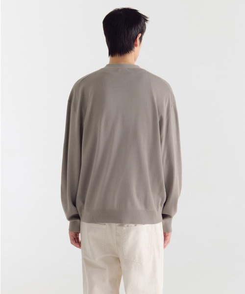 MUSINSA STANDARD（ムシンサスタンダード）の「コットンテンセルエッセンシャルカーディガン[トープ]（カーディガン/ボレロ・メンズ・その他・SMALL/MEDIUM/LARGE/X-LARGE/XX-LARGE）」の3枚目の写真