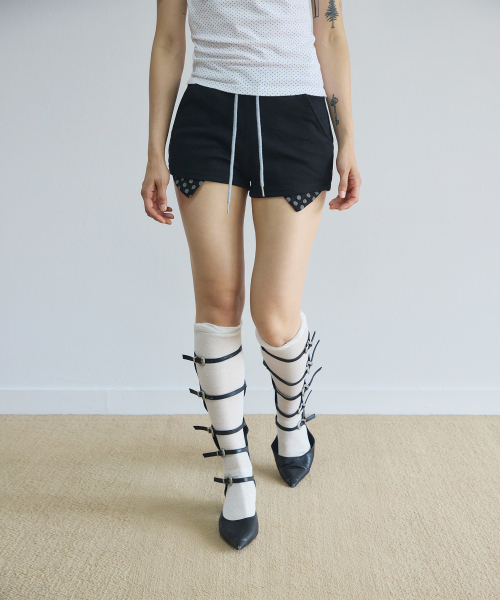 SLEEKGLOW（スリック グロウ）の「ロゴドットショートパンツ[ブラック]（その他パンツ・レディース・その他・SMALL/MEDIUM）」の6枚目の写真